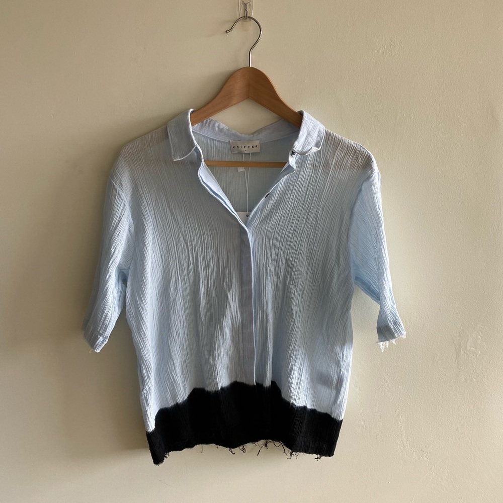 DRIFTER Light Blue Dip Dyed Blouse